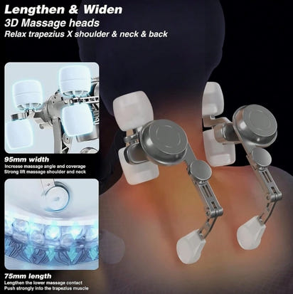 Rechargeable Shoulder & Neck Massager with Heat