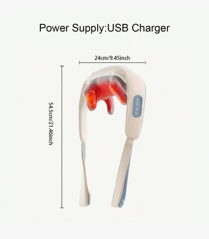 Rechargeable Shoulder & Neck Massager with Heat